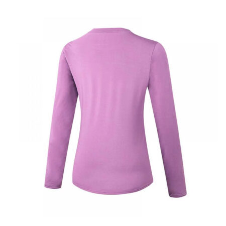 Women's Sports Compression Shirt, Cool Dry Fit Long Sleeve Tops Color Purple 3