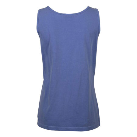 Women's Ultra Soft Cotton Tank Top Colour Flo Blue 6