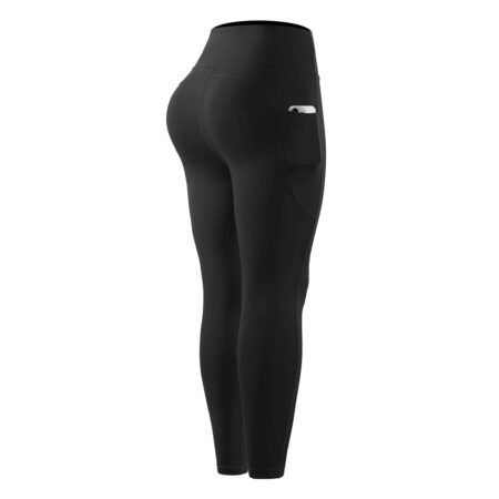 Women's Workout Pant Compression Capri Color Black 3